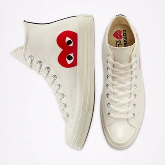 Converse Shoes - CONVERSE x PLAY Comme des Garçons Chuck 70 Limited Edition - unisex Male 7 Wom 9